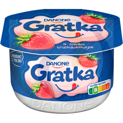 Данон Гратка Стравберри Вкус Десерт 115 г