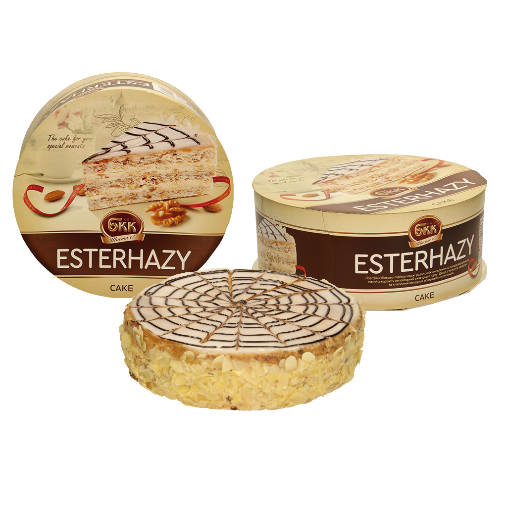 "Esterhazy" Cremetaart met walnoten en amandelen, diepgevror