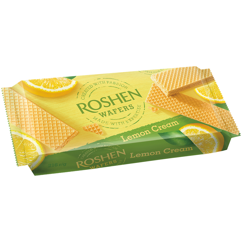 "Wafels Limon" Wafels met citroencrème 75%.