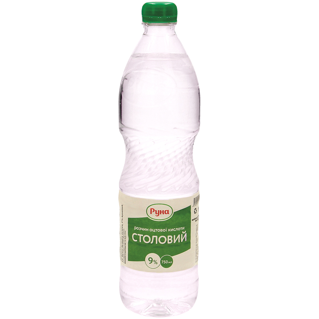 Azijn van azijnzuur, 9% zuur