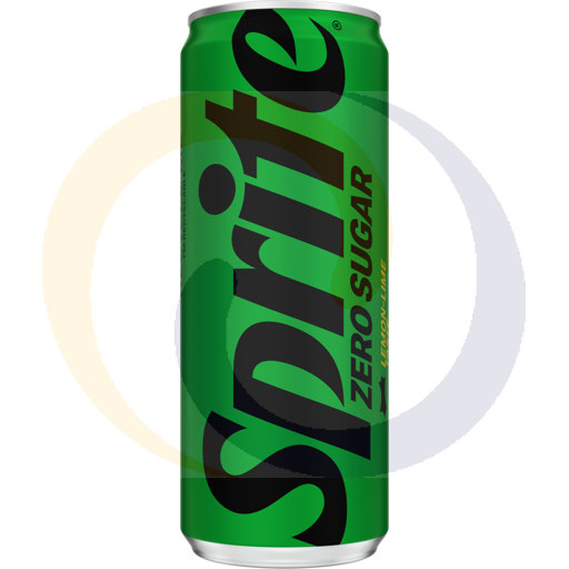 Koolzuurhoudende drank. Sprite Zero blik 0,33l/24 stuks. DRS