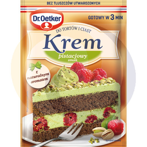 Dr. Oetker pistachecrème voor taarten en gebak 105g
