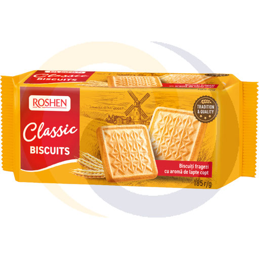 Klassieke koekjes melk smaak 185g/24st Roshen
