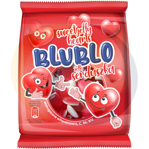 Желейные бобы Blublo Hearts 80 г Eurobrand