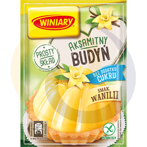 Zijdezachte pudding zonder toegevoegde suiker, vanillesmaak,
