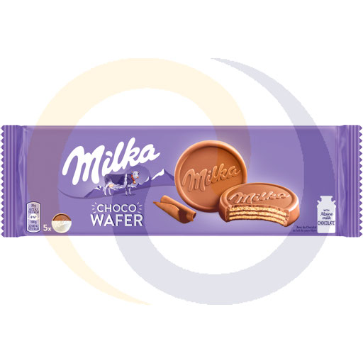 Milka Choco Wafer Wafels met Cacaovulling Belegd met Alpenmelkchocolade 150 g (5 Stuks)