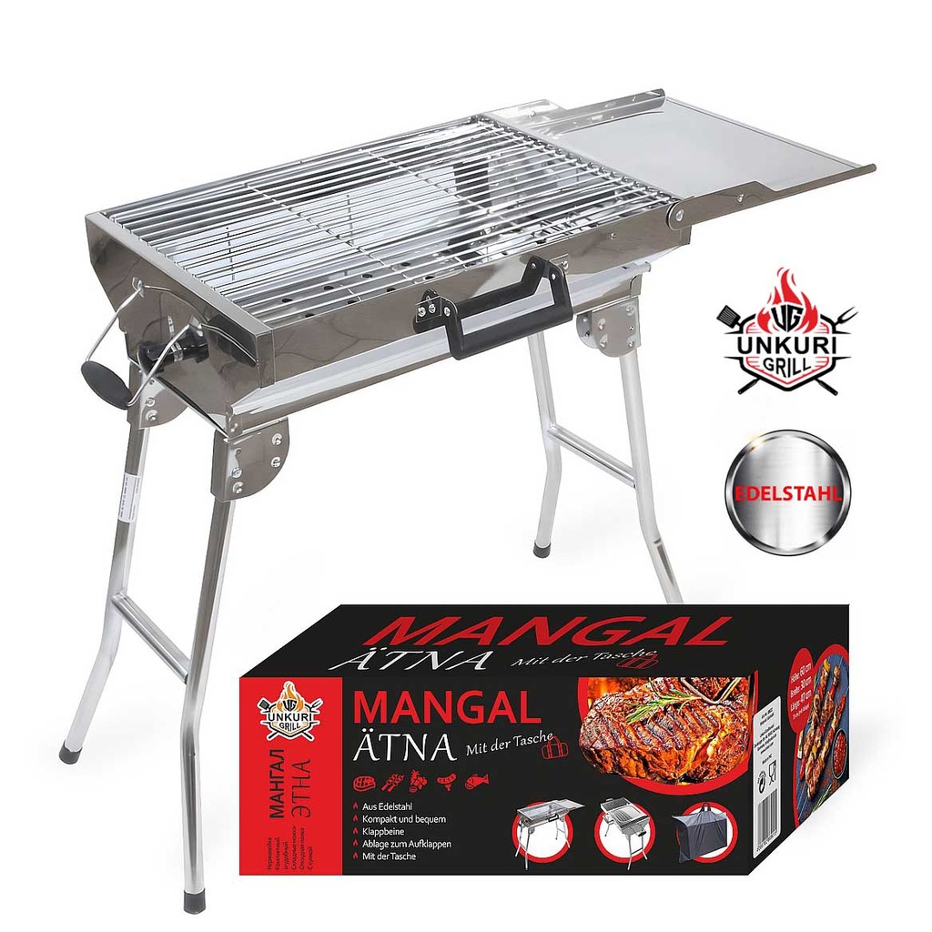 Mangal "ÄTNA", H60cm x B30cm x L47cm (73 cm met plank)