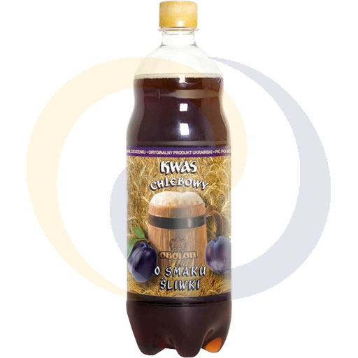 Kvass, pruimen smaak, pet 1,0l/4st DRS Obolon