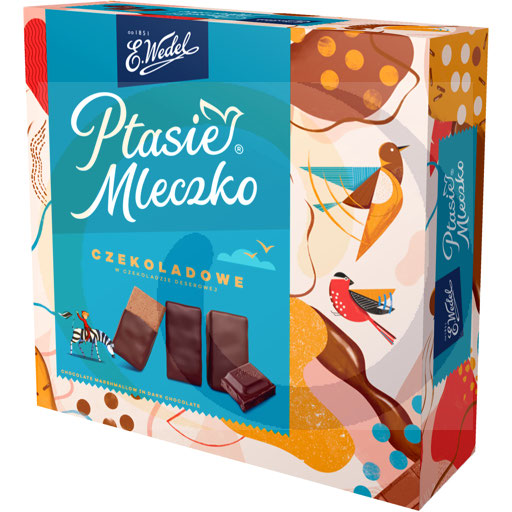 E. Wedel Ptasie mleczko chocolade marshmallow in donkere cho