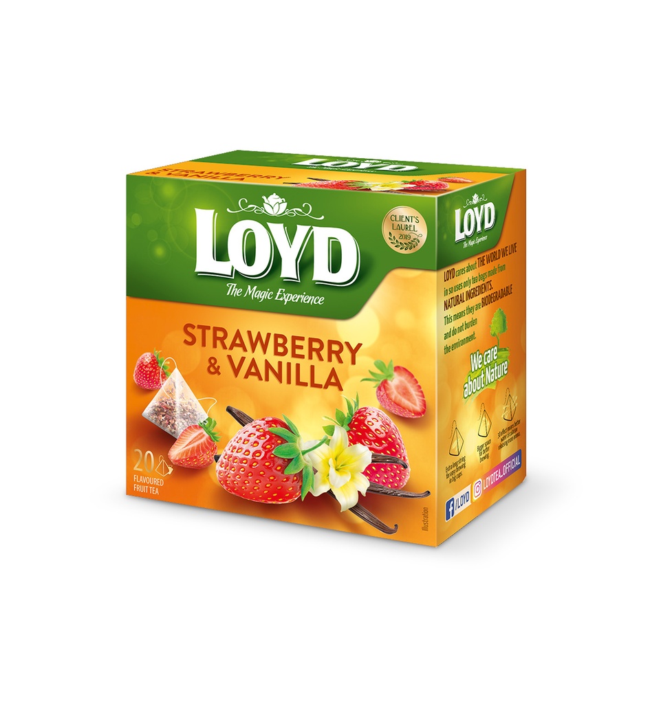 Loyd thee aardbei en vanille