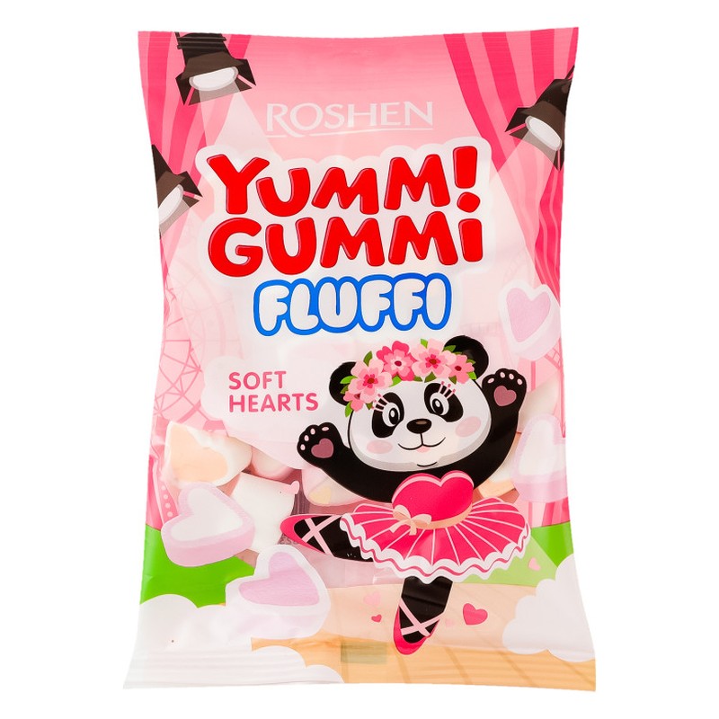 Roshen marshmallow Yummi Gummi soft hearts 65g