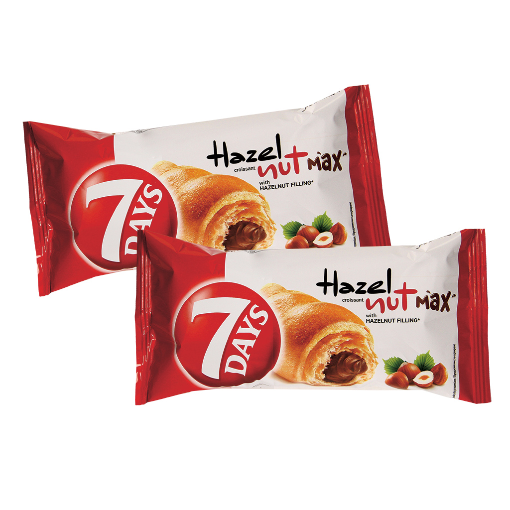 Plunderdeeg met 26% vulling met hazelnootsmaak