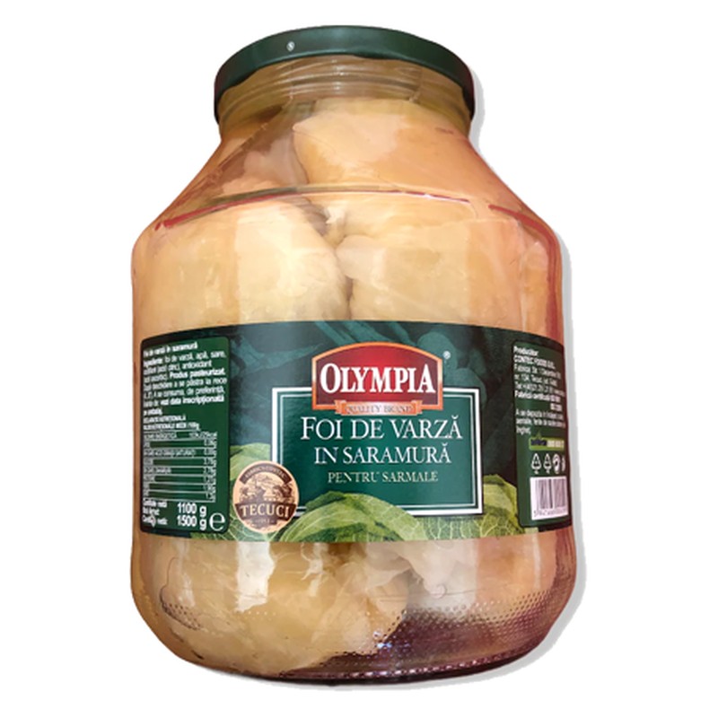 "Olympia" Koolbladeren in pekel 1,5 kg