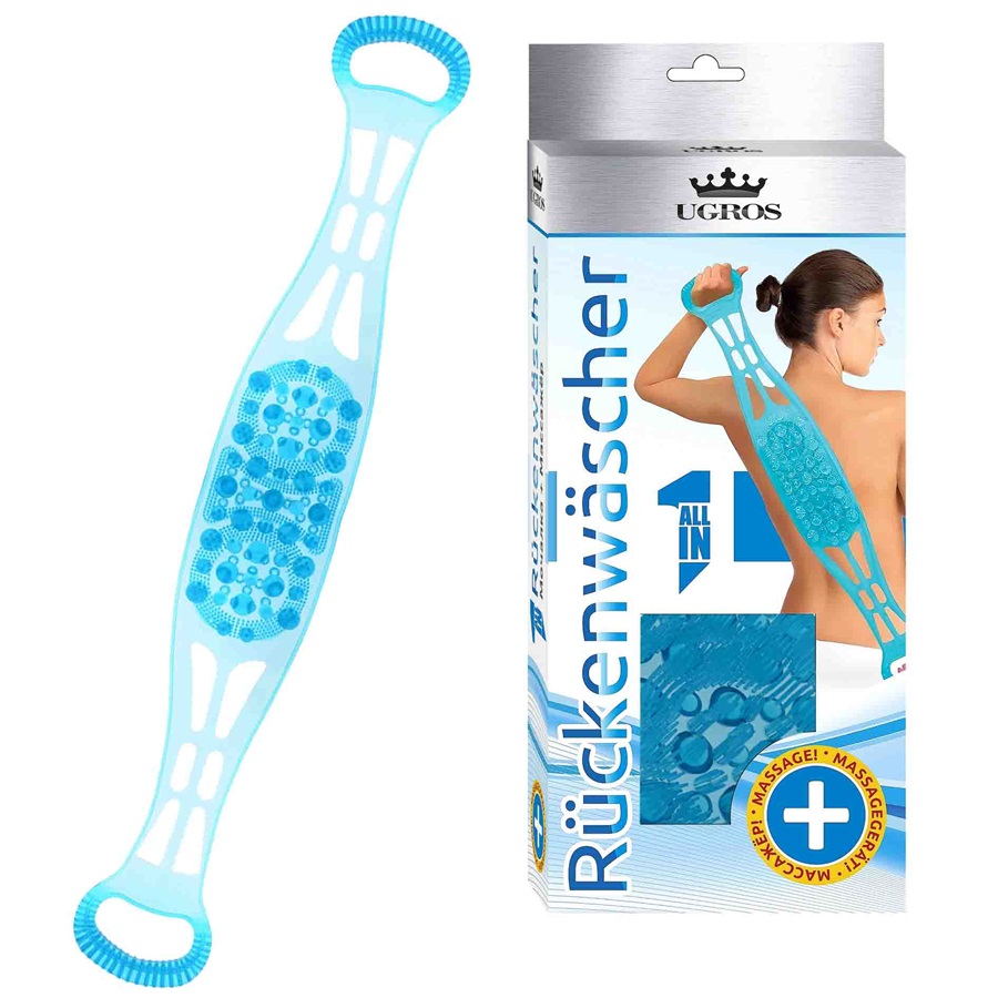 Rugschrobber met massagefunctie 2-in-1