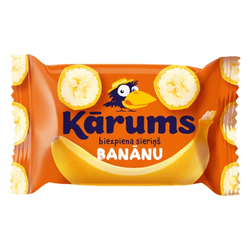 Karums kwark met bananensmaak 45g
