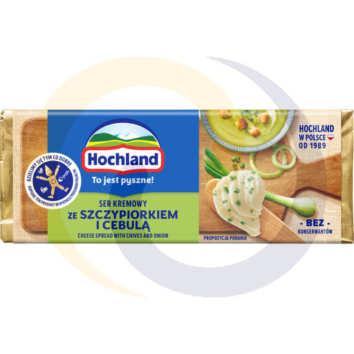 Сыр творожный Hochland с зелёным луком и луком 90 г