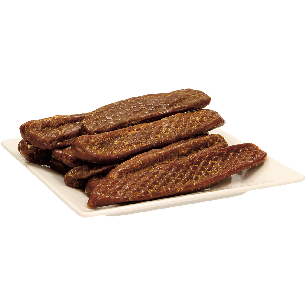 Snack van gedroogde karperroggen, diepgevroren