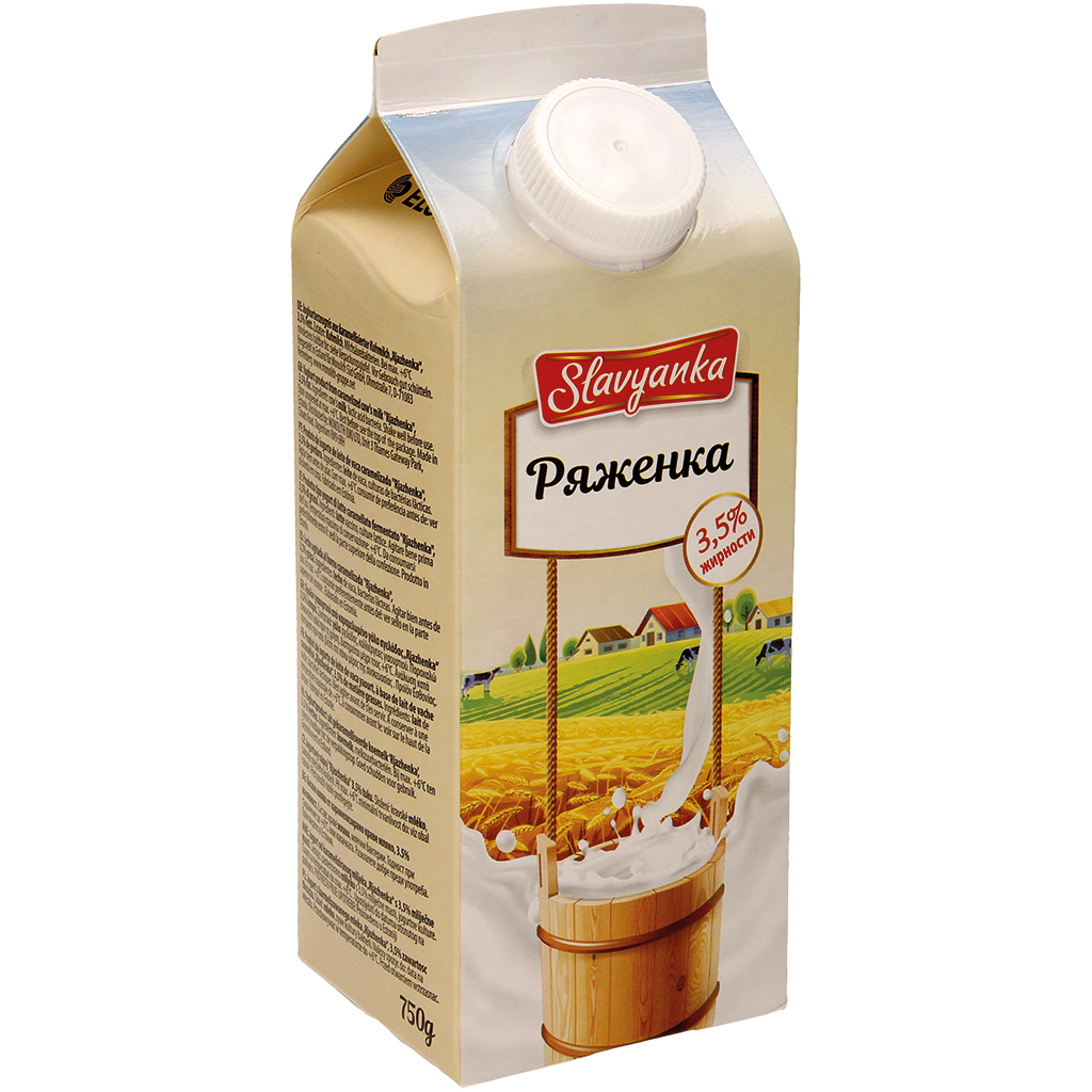 Yoghurtproduct van gekarameliseerde volle melk "Rjazhenka", 