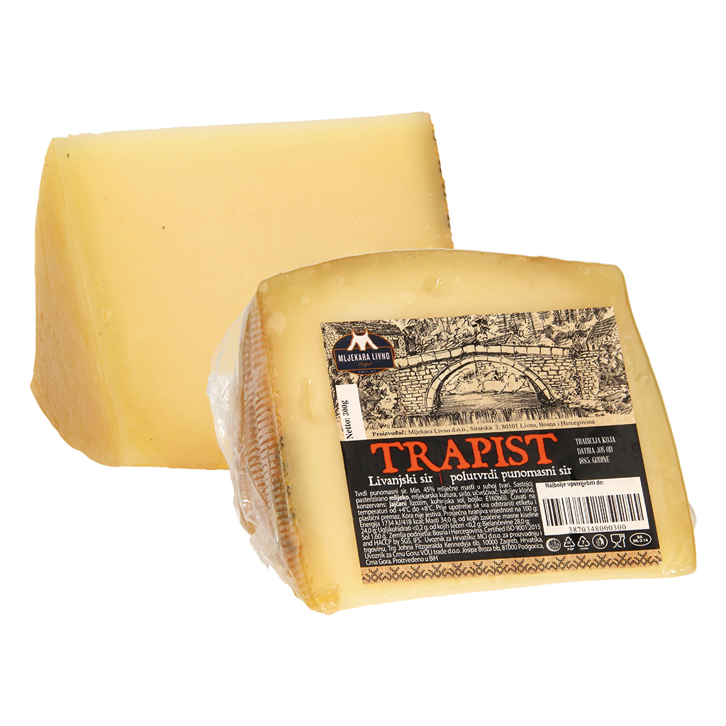 "Trappisten" kaas, volvetgehalte.