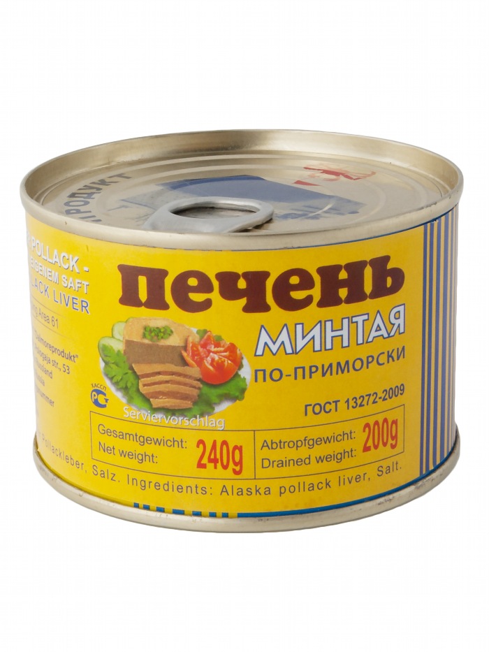 Печень минтая по-приморски