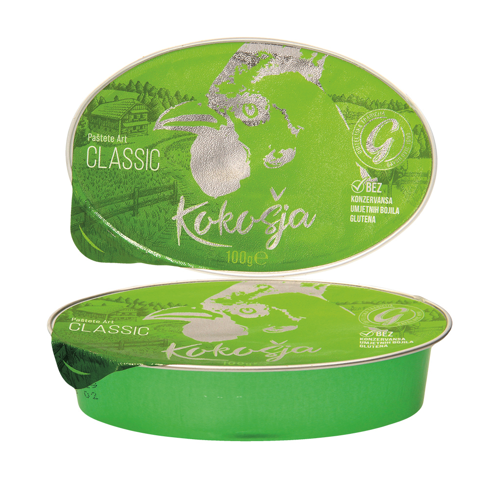 "Kokosja classic" Паштет с куриным мясом с добавлением молочного и яичного белка. Стерилизованный.