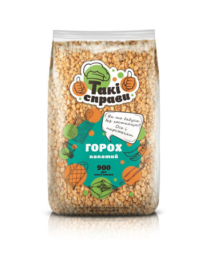 Erwten, gehalveerd