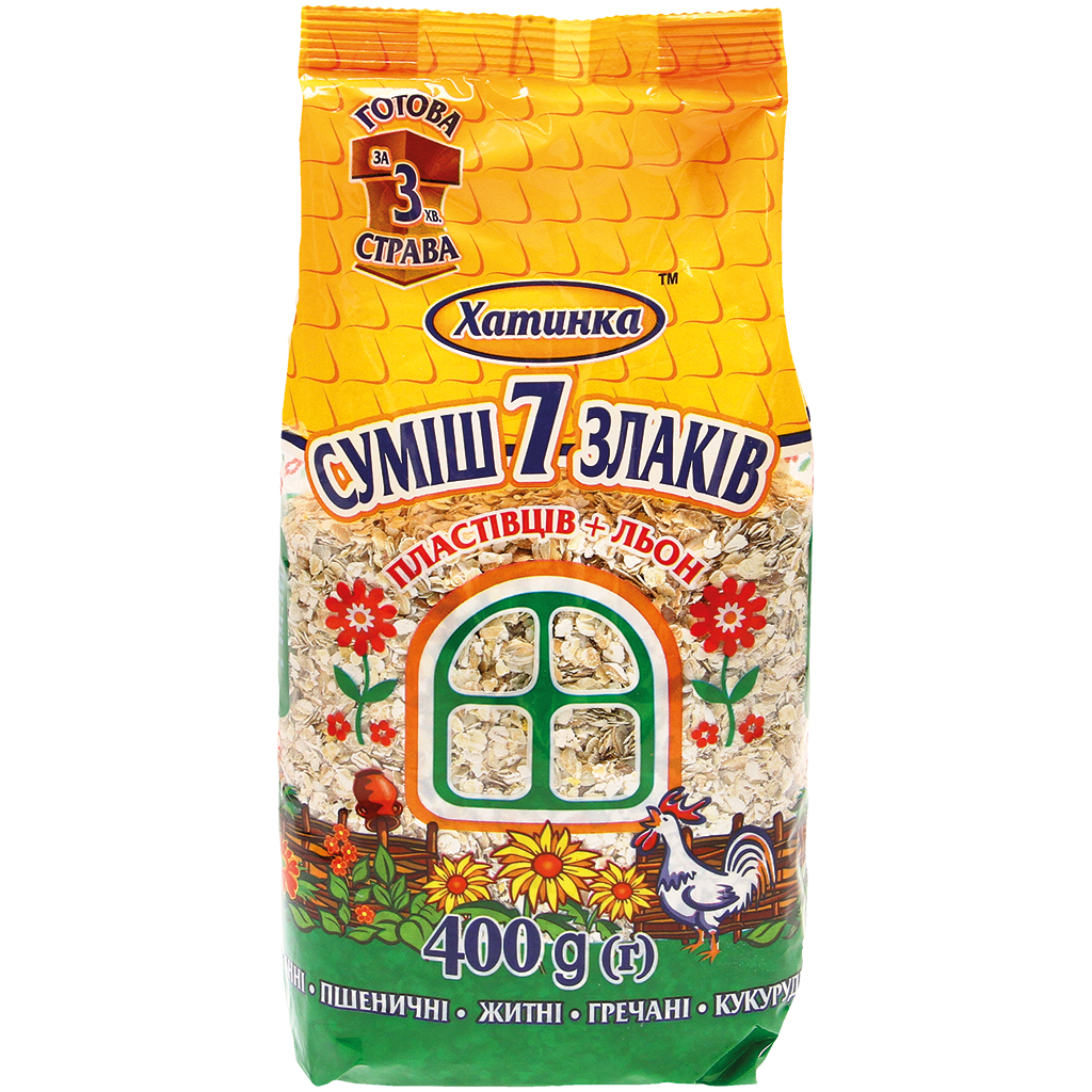 "Hatinka" 7-granenvlokken met lijnzaad 400 g