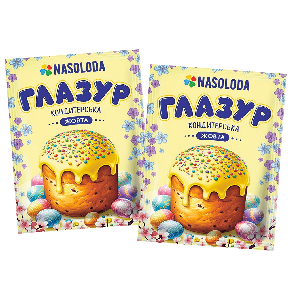 Желтая глазурь для пасхального печенья