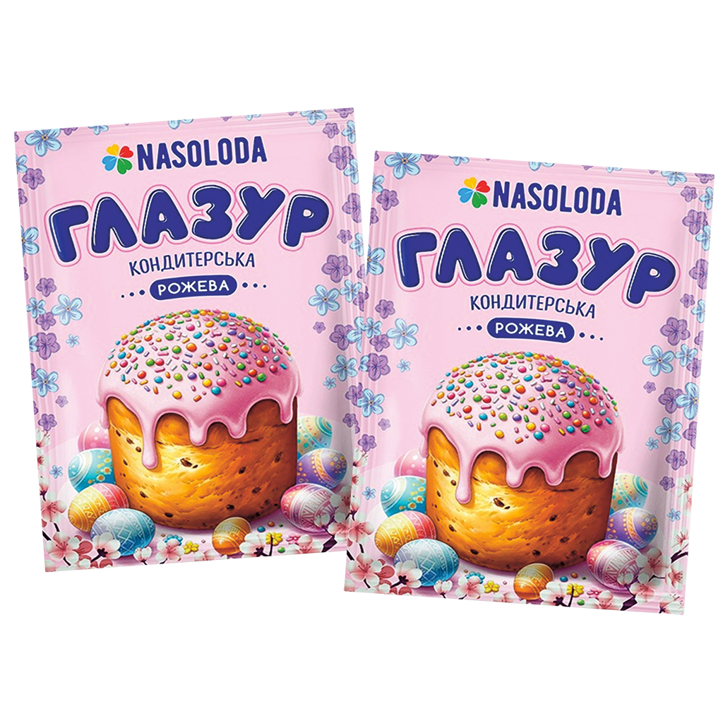 Розовая глазурь для пасхального печенья