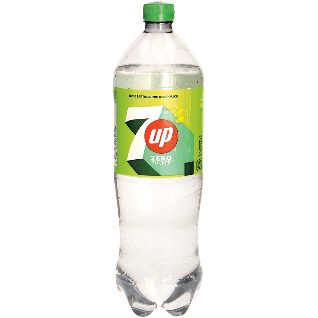 7UP Zero Suikervrij Cafeïnevrij Verfrissend Drankje, met Suiker en Zoetstoffen