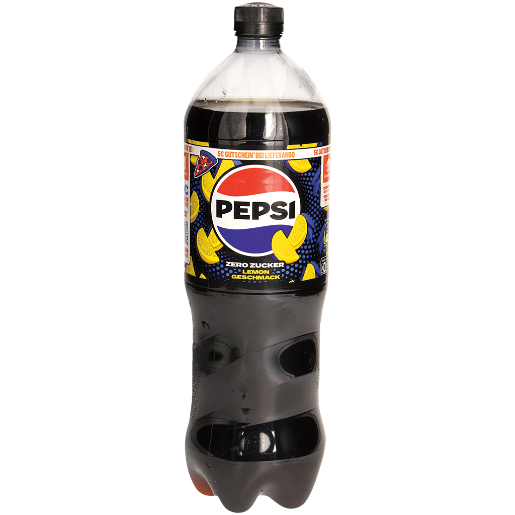 Koffeinhoudende verfrissende drank, met suiker en zoetstoffen. Caloriearm. Zonder suiker.