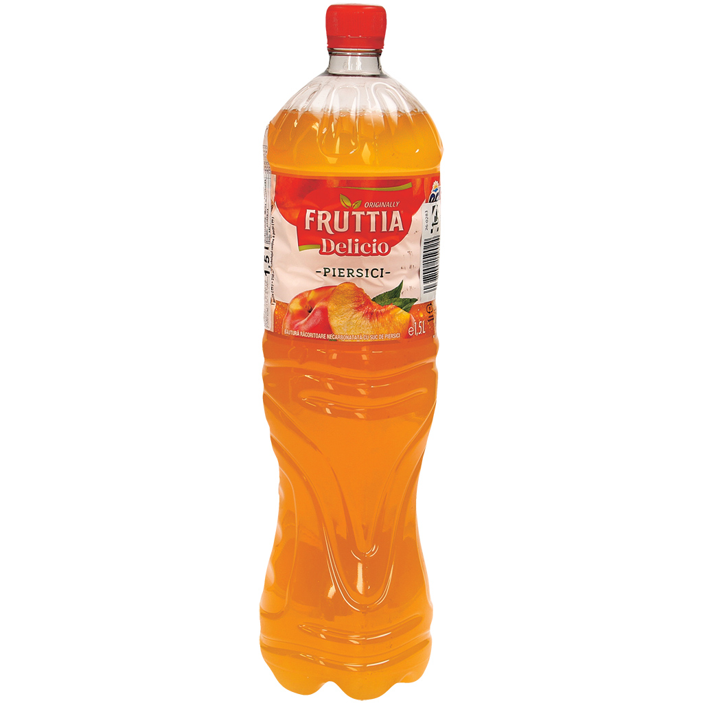 Verfrissingsdrank met perziksmaak, met suiker en zoetstoffen