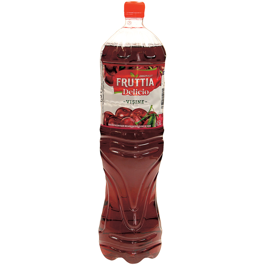 Verfrissingsdrank met zure kersensmaak, met suiker en zoetstoffen