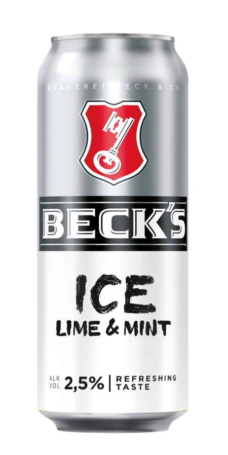 Biermixdrank van 50% bier en 50% frisdrank met limoen-munt smaak