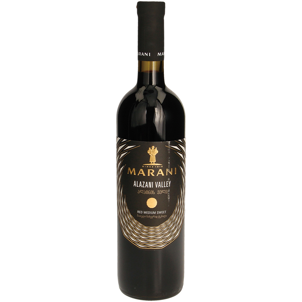 Алазанская долина - грузинское красное вино, сладкое,12% алк.