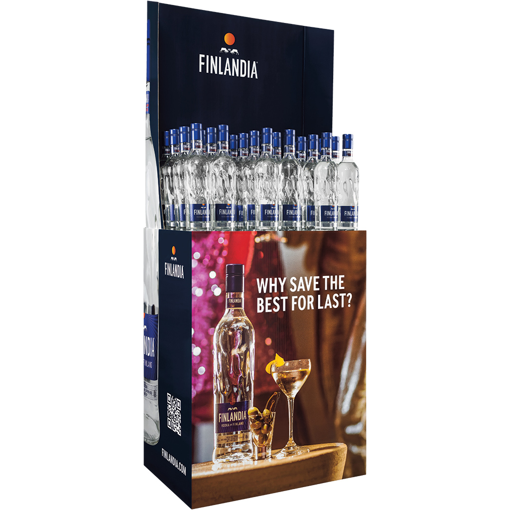 Дисплей Finlandia Vodka 40% об., 30 шт.