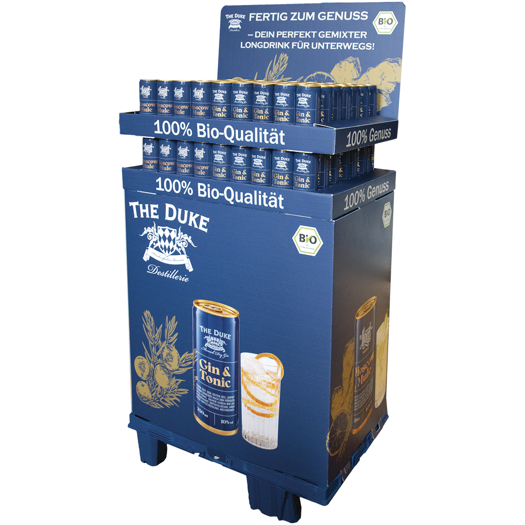 Display voor The Duke Gin en The Duke Lions Moscow Mule, 126