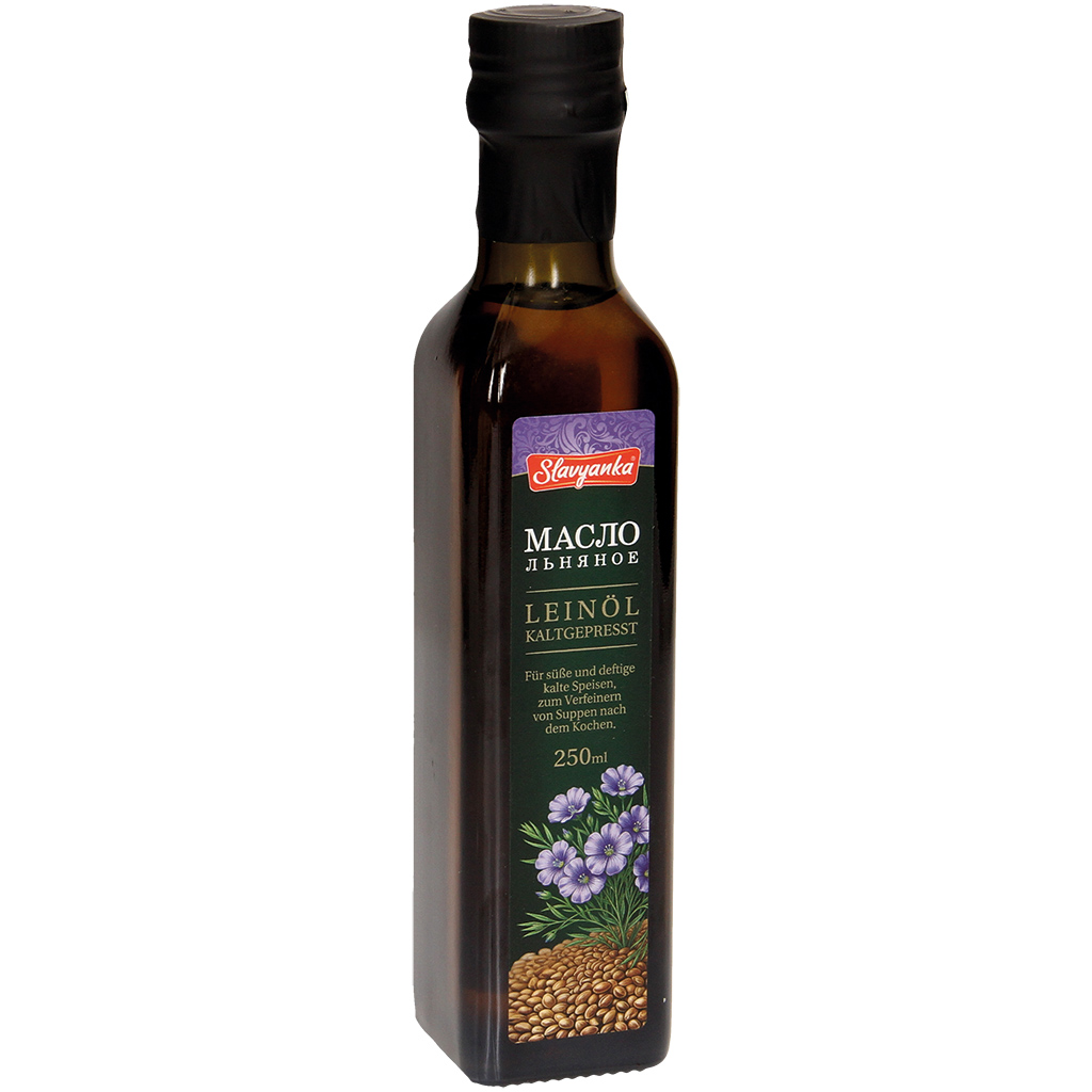 Масло льняное холодного отжима.