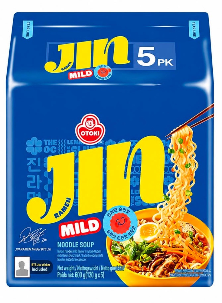 "JIN" Instantnoedels naar Aziatische stijl, milde smaak 120g