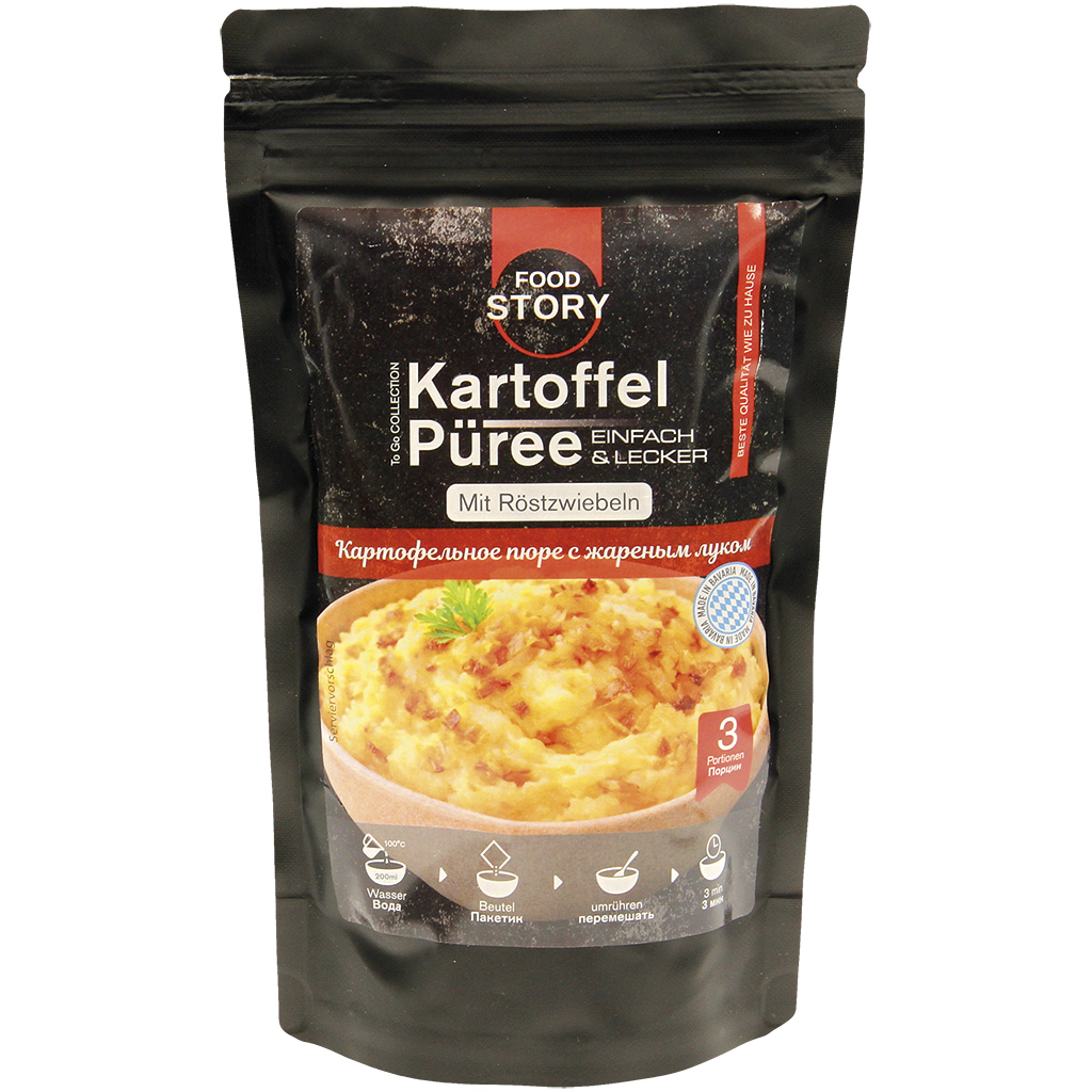 Картофельное пюре с жареным луком