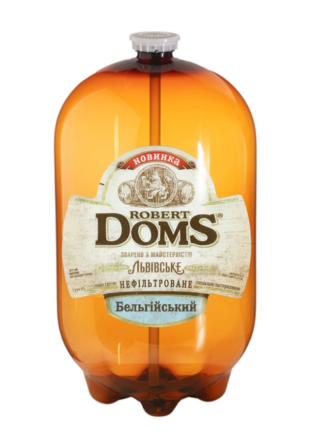Oekraïens alcoholisch gistdrank "ROBERT DOMS" met bieraroma, gepasteuriseerd.