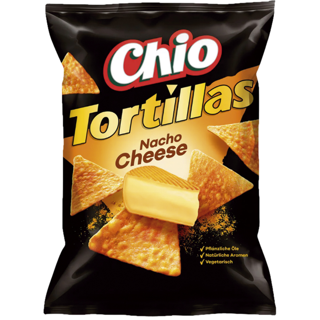 Cio Tortillas Nacho Cheese, кукурузные чипсы со вкусом сыра