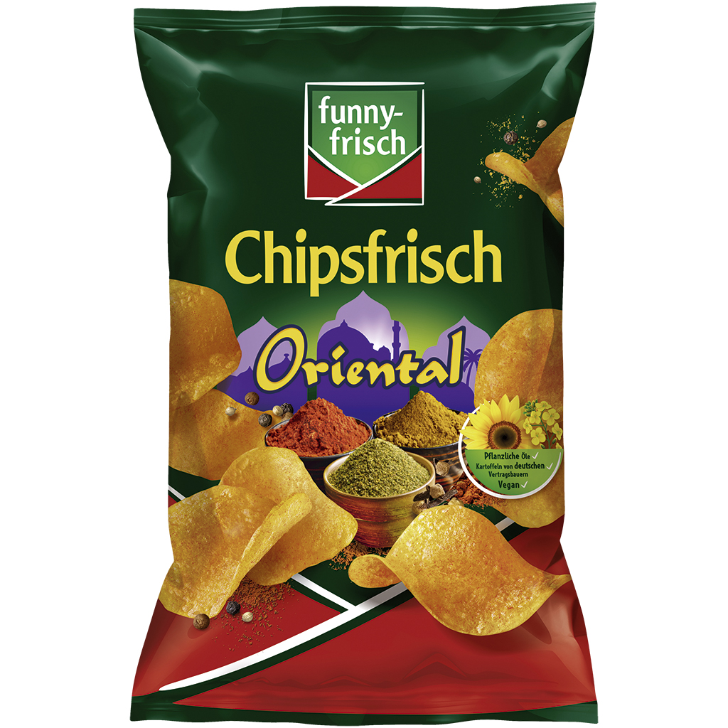 Картофельные чипсы Chipsfrisch Oriental с пикантным вкусом