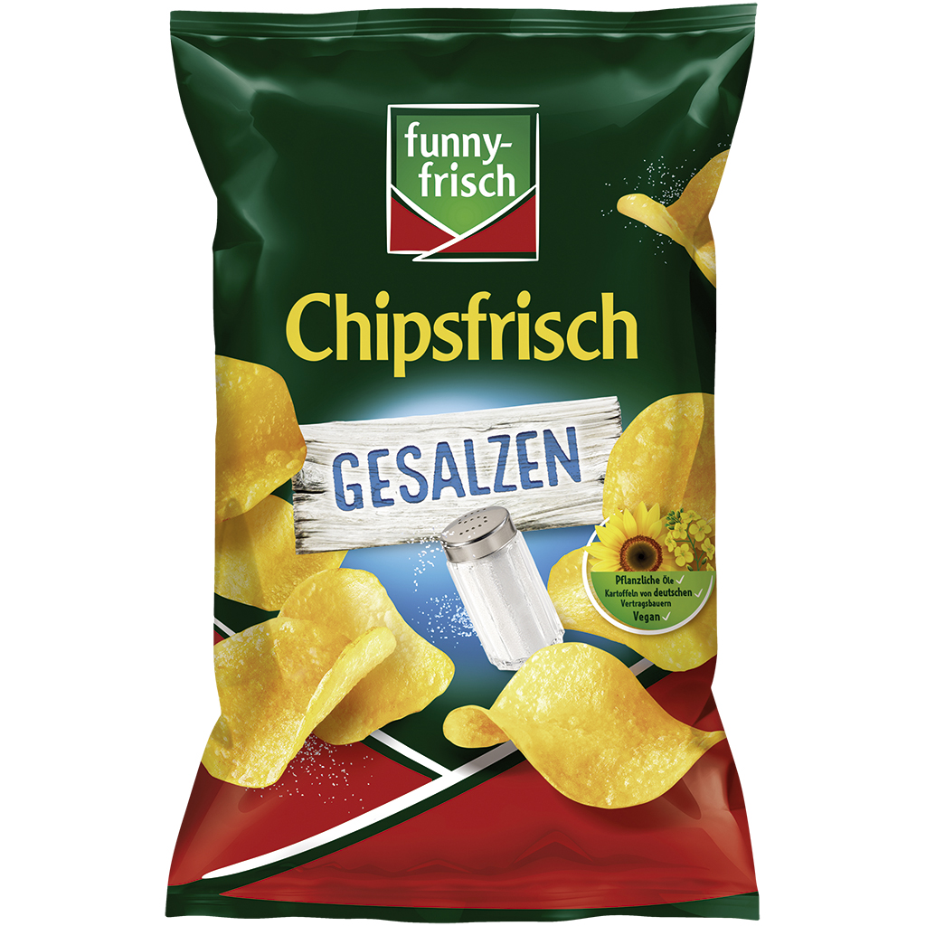 Картофельные чипсы "Chipsfrisch", соленые