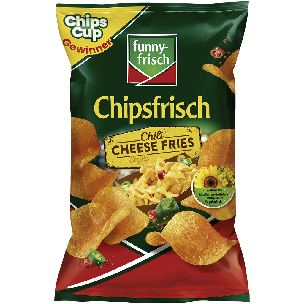 Aardappelchips Chipsvers Chili Cheese Frietjes Stijl met chili- en kaassmaak