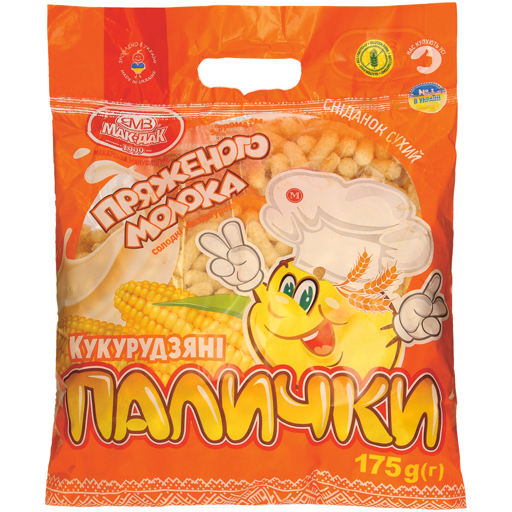Zoete maïssticks met melk smaak