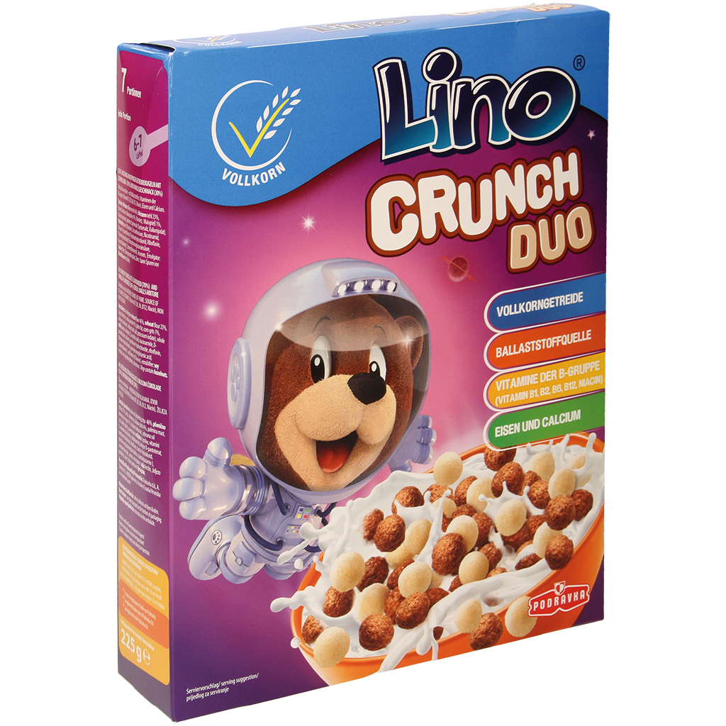 "Lino Lada" Lino Crunch Duo ontbijtgranen 225 g