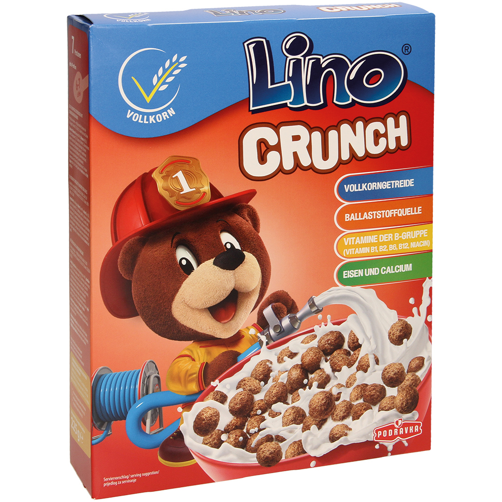 "Lino Lada" Lino Crunch ontbijtgranen chocolade 225 g