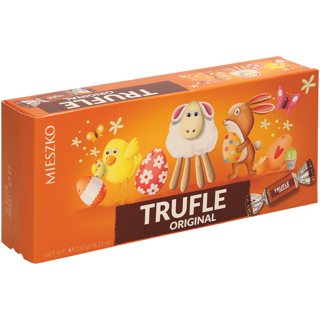 "TRUFLE" Конфеты со вкусом рома в какао-содержащей глазури.
