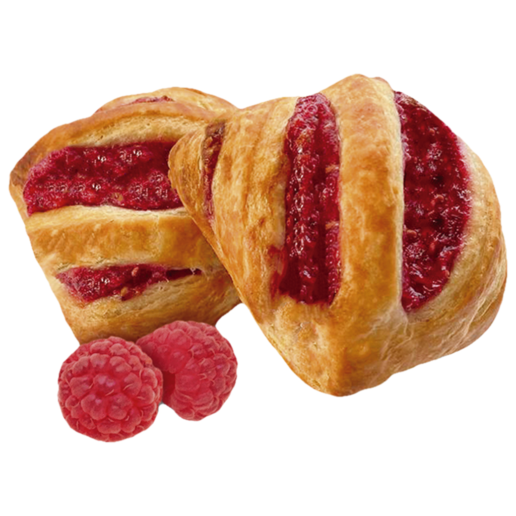 Мини-слойки с малиновой начинкой, для выпечки, замороженный